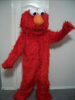 friendly red furry monster for hire in the greater houston area